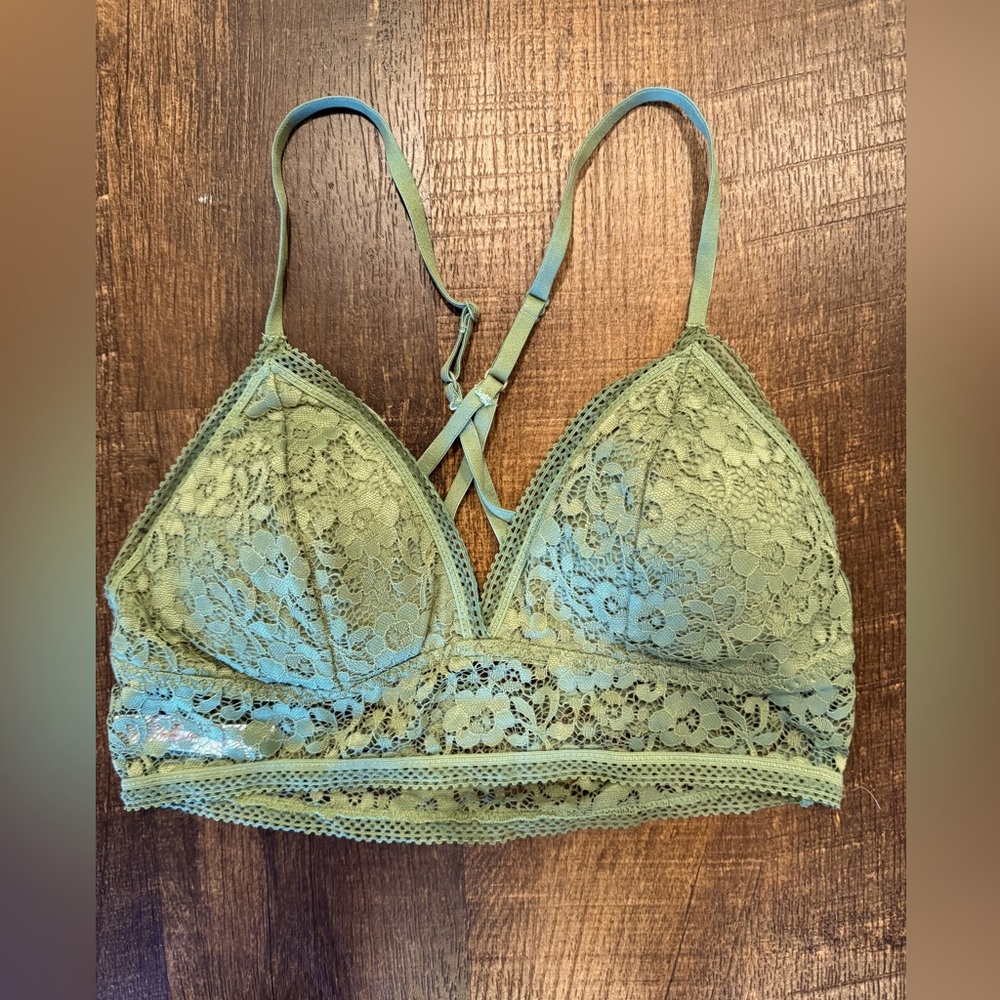 Xhilaration sage green lace bralette